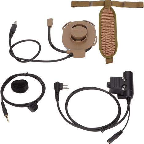 Casque moto HD01 avec micro-casque ajustable et PTT pour Motorola GP88 GP300, résistant et portable (1/5)