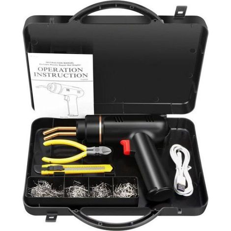Saldatrice Plastica Ricaricabile Saldatura Saldatore a Batteria 5000mAh 07567