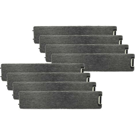 vhbw 8x Filtro a carboni attivi compatibile con Imperial MA IV 60, MA IV 90, TDH 80 cappe aspiranti - 50 x 10,4 x 3 cm