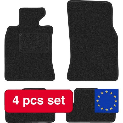 Tapis de voiture, fibre synthétique, ajustement sur mesure pour Mini Cooper R56, noir (1/5)