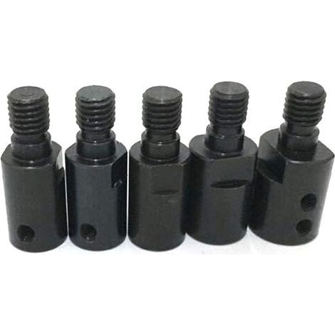 M10 Convertisseur de filetage, 6mm Machine à meuler Rallonge de tige de moteur en acier Coupleur d'arbre de moteur d'angle Douille de meuleuse d'angle (1/5)