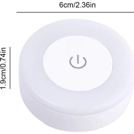 Lampe Tactile à Intensité Variable Alimentation Magnétique Mur Armoire Cuisine Sous Meuble Comptoir (1/3)