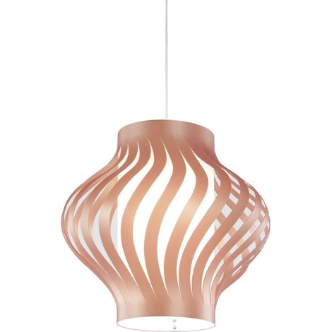 Suspension noire en plastique blanc cm. 40 x 39h