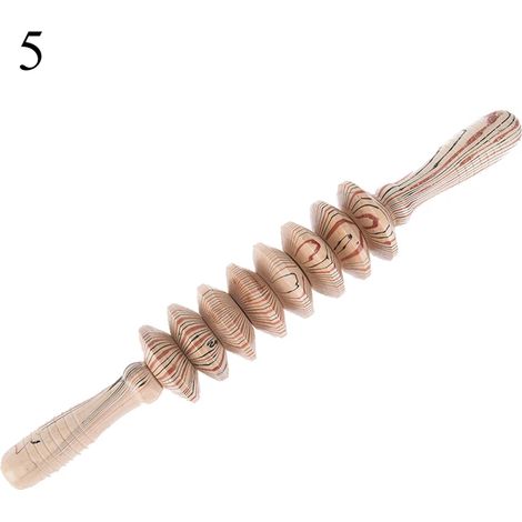 Rouleau de massage en bois tricoté pour massage sportif et relaxation profonde du corps et des muscles, outil de récupération des points de déclenchement-AquaForge
