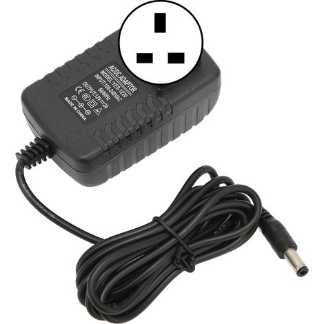 Adaptateur secteur 12 V 1 A avec isolation, protection contre les interférences et les surtensions, prise britannique 100-240 V. (1/5)