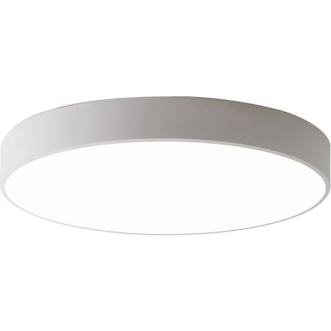 Minimalist LED Plafonnier Macaron Coloré, Style Nordique Moderne Plafonnier Plafonnier Créatif, 3 températures de couleur, Chambre, Salle à Manger, Salon (White, 30cm) (1/5)