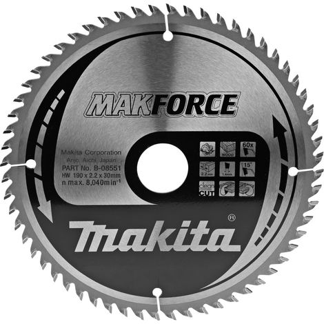 LAM TCT SPE BA 190/30/60 BOIS MAKITA B-08551