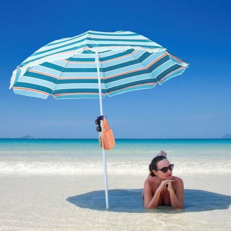 Crochet Pour Parasol - Polypropylène - Compatible Poteau 19 À 38 Mm - Pour Plage Camping Jardin - Lot De 2 (1/5)