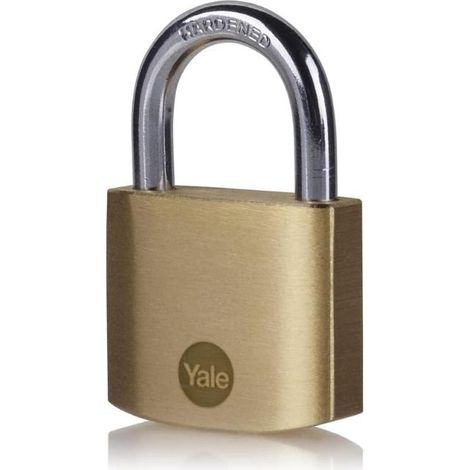 Candado de latón YALE - 40 mm con llave - 3 llaves - 24250000 (1/3)