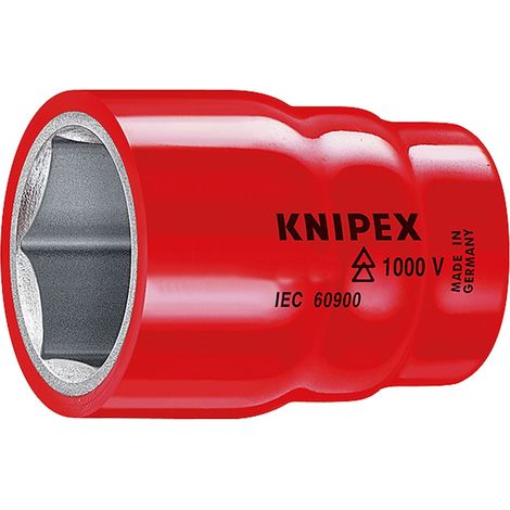KNIPEX 98 47 17 Chiave a bussola per viti esagonali con attacco quadro interno 1/2" 55 mm