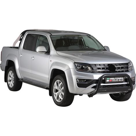 Pare-buffle Avant pour VW Amarok V6 2016-2020 63 mm en Acier Noir (1/5)