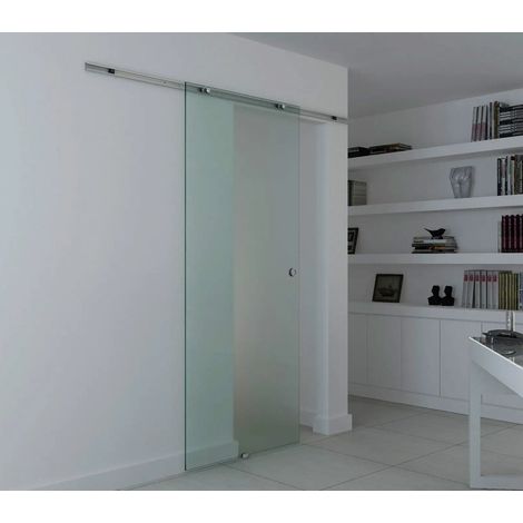 Puerta corredera de cristal satinado 102,5 x 205 cm OKWISH (1/5)