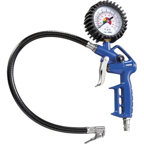 MANOMETRE JAUGE DE PRESSION D'AIR PNEU GONFLAGE PNEUMATIQUE FERVI W021PG
