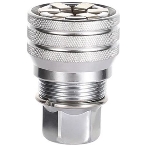 Clé à douille hexagonale universelle réglable 10-19mm, adaptateur de cliquet de couple tête de perceuse électrique en acier