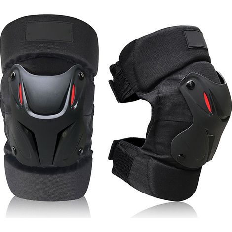 Genouillères réglables 1 paire, conception ergonomique des articulations, protège-genoux pour moto, vélo et skateboard (1/5)