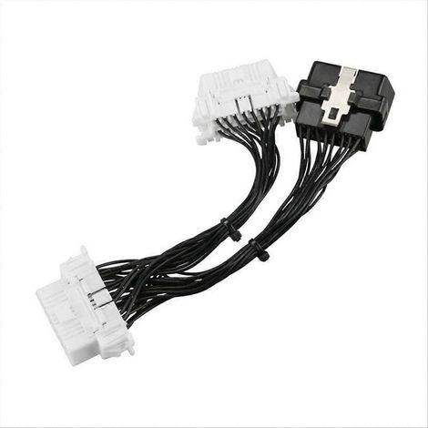 Répartiteur OBD2 16 broches, câble d'extension OBDII pour diagnostic auto, connecteur femelle vers mâle, compatible véhicules, longueur flexible, accessoire de test moteur. (1/5)