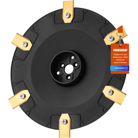 【Effizienteres Schneiden】Messerscheiben + 6 Ersatzmesser, kompatibel mit Husqvarna G3-P15, Automower 305, 310, 315, 315x, 405, 410, 415x, 435, 535 AWD Messertrenner für Mähroboter (1/5)