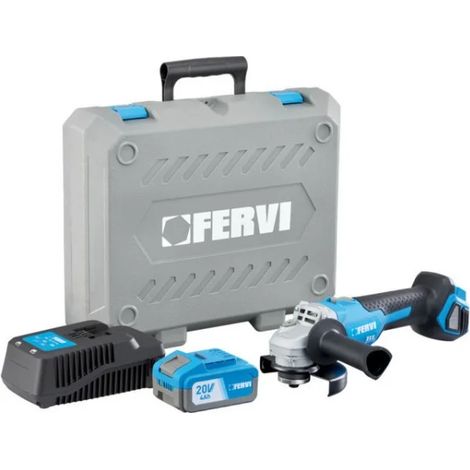 Fervi FB20AG3AB-14B Meuleuse d'angle sans fil et sans balais 125 mm 20 V