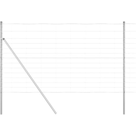 Maison Exclusive - Ground Fix Geschweißter Drahtzaun 25 x 1,4 m (