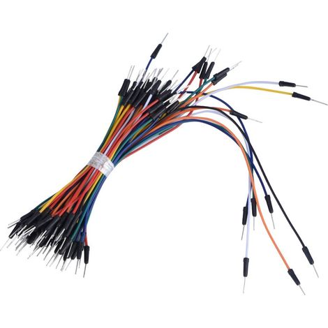 Jumper Wire Set, Flexible Breadboard Jumper Wires, 65 Pieces Flexible Cable Kit Male to Male Connection Wires for Breadboard Protoboard Seamless (1/5)