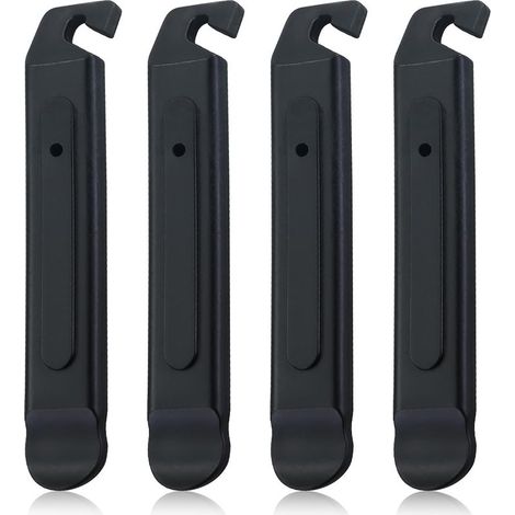 Démonte-pneus de vélo en plastique noir, outil de réparation de pneu de vélo, levier de montage de réparation de pneu de vélo portable (1/5)
