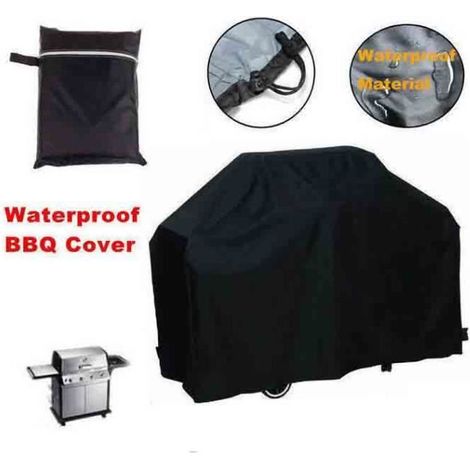 1 housse barbecue, 150x100x125 cm, imperméable anti-poussière biodégradable, pour barbecues extérieurs en terrasse ou jardin