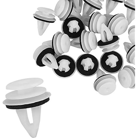 A Voiture Blanc Retenue Rivet Attache Clips 51418224768 (Ensemble de 20) (1/4)
