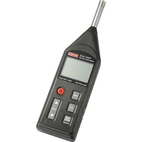 Sonomètre enregistreur RS PRO SLM1352P 130dB avec filtres A, C ( Prix pour 1 )
