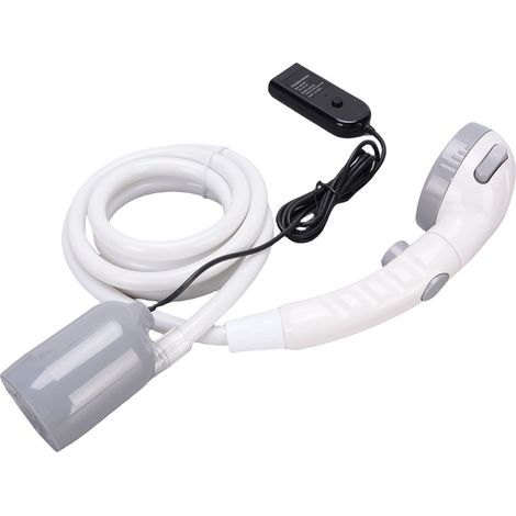 Kit de douche électrique portable pour camping, voiture ou extérieur, alimenté par USB, étanche IPX7, 3 modes de jet réglables (1/5)