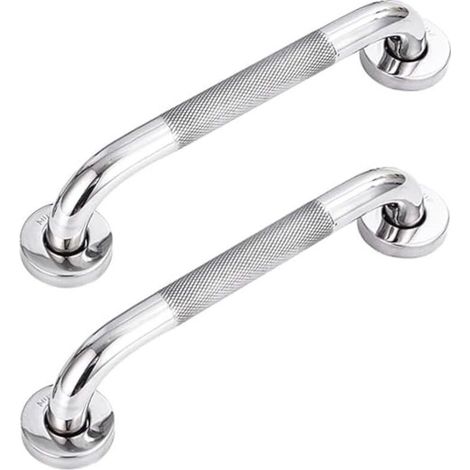 Pack 304 Stainless Steel Bathroom Grab Bars with Non-Slip Handle for Bathtub, Toilet, Bathroom, Stair Railing (1/4)