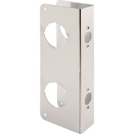 Renfort de porte et de serrure pour maison et empêcher l'entrée non autorisée - 14 cm, 6,3 x 4,5 cm, acier inoxydable, 1 paquet (1/4)