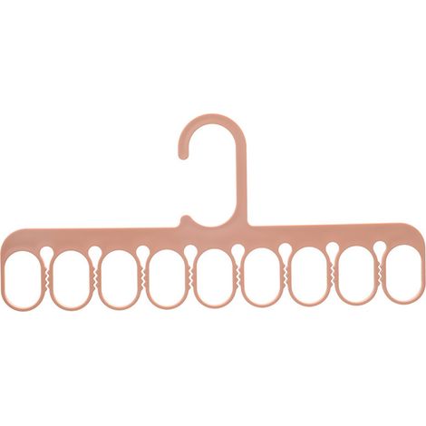 Multifunktionale Kleiderstange mit 9 Haken, Kleiderschrank-Organizer für Schals, Socken und Hosen, Farbe: Orange. (1/5)