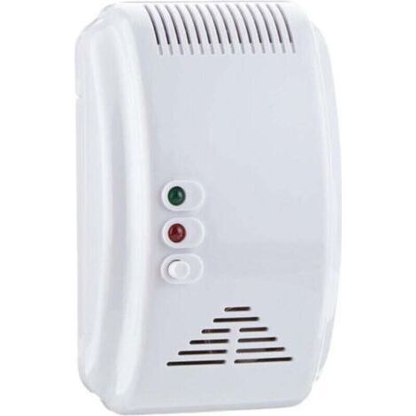 Détecteur de gaz, gaz naturel, détecteur de fuites de gaz, détecteur de gaz butane-méthane-propane, alarme lumineuse clignotante, alarme de gaz à brancher pour la cuisine - 1 unité FLITI