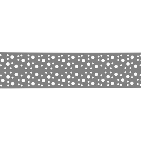 PVC Sichtschutzstreifen 5 Stk. 2,015x190mm,Kreise,grau