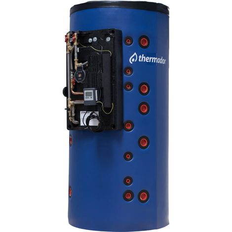 Thermador – Ballon échangeur 500L avec échangeur fixe – Production instantanée d'eau chaude sanitaire – Débit jusqu'à 30L/min – Acier carbone et Inox 316L