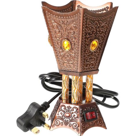 Brûleur d'encens électrique arabe de table à brancher, décoration intérieure (prise)-11.5X17CM