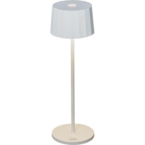 Konstsmide Capri Illuminazione da Tavolo per Esterni, Bianco, 10 x 10 x 36 cm (1/5)