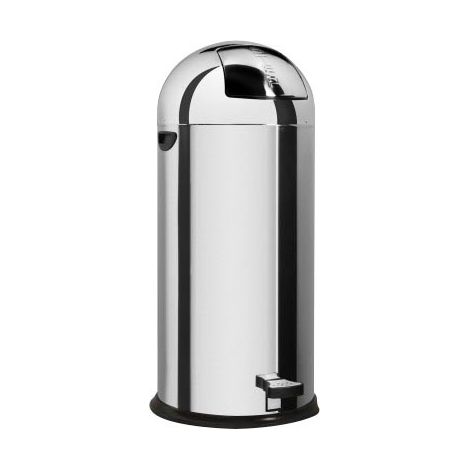 POUBELLE OBUS INOX AVEC PEDALE-L2G (1/2)