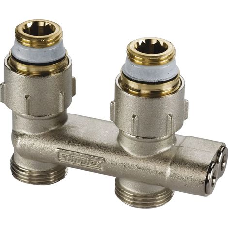 Simplex Umlenkstück mit Absperrung D1/50, 3/4&quot, für 1/2&quot IG