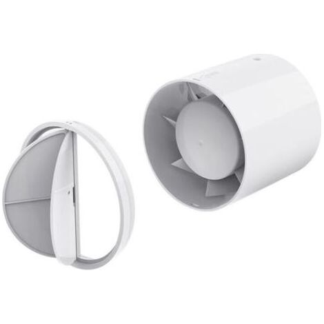 AGE Extracteur d'air silencieux 100 mm 12W –Économe en énergie –Débit 130 m³/h –IPX2 –Pour salles de bains, cuisines, serres (1/5)