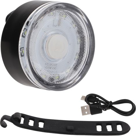 Feu arrière vélo rechargeable USB, étanche et ultra lumineux pour cycles de route - Blanc (1/5)