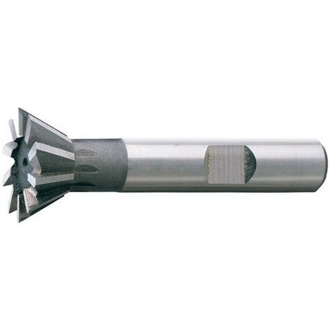 Fraise conique, forme C, 60°, Ø d1 - js16 : 28,0 mm, Long. totale l1 80 mm, Hauteur de coupe b - js 14 11,0 mm, Ø queue d2 - h6 : 16 mm, Dents : 10 (1/5)