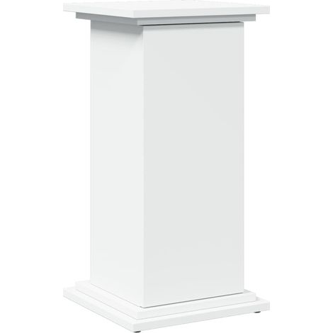 Pedestal expositor con almacenaje madera blanco 31x30x60 cm vidaXL