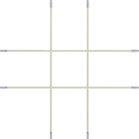 Kit 4 Barres de Lavage de Cheminée en Plastique Blanc, Tiges de Ramonage Résistantes et Faciles Tourner Perceuse pour Nettoyage Intérieur de Conduits (1/5)