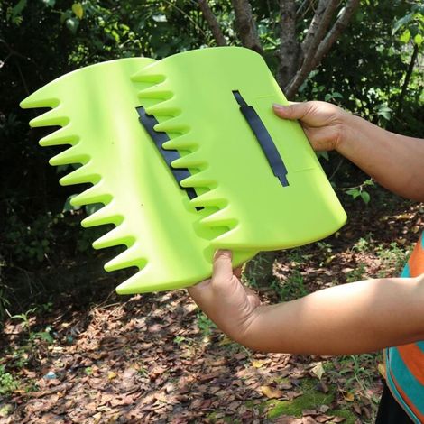 Ramasse-feuilles, râteau à main réutilisable avec gants, pinces multifonctions, collecteur de feuilles à griffes