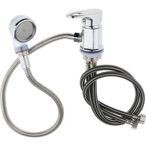 Ensemble de remplacement de tuyau de pulvérisation de robinet à froid chaud pour salon de salon Spa Shampooing 70cm (1/5)
