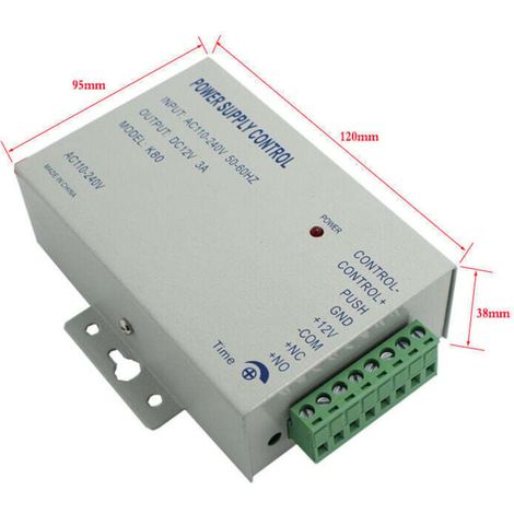 AC 110-240V à DC12v 3A 36w Alimentation Power Supply Control pour Système de Contrôle d'accès à la Porte Alimentation (1/4)