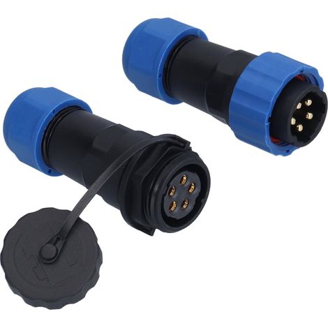 Prise aviation étanche IP68, connecteur mâle/femelle à bornes bout à bout, 380 V, SP205 broches (1/5)