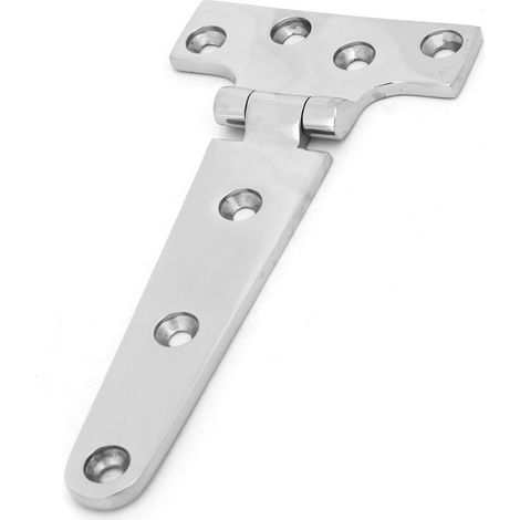 Paumelle renforcée en acier inoxydable, charnière en T pour porte et portail, accessoire de quincaillerie, 151 x 75 x 4,5 mm (1/5)