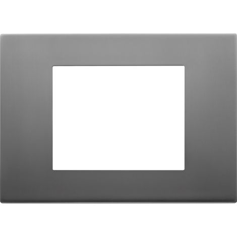 VIMAR - 30653.72 Placa de acero inoxidable satinado 3M